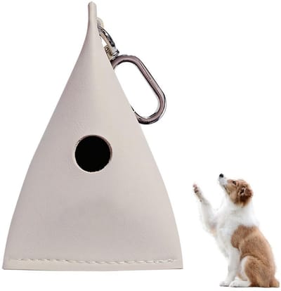 Dailygoods- Hondenpoepzakjesdispenser PU-leer - Poepzakjeshouder Hond - Handig in gebruik - Ideaal voor wandelingen - Geschikt voor 1 rol - Draagbaar voor huisdieruitjes