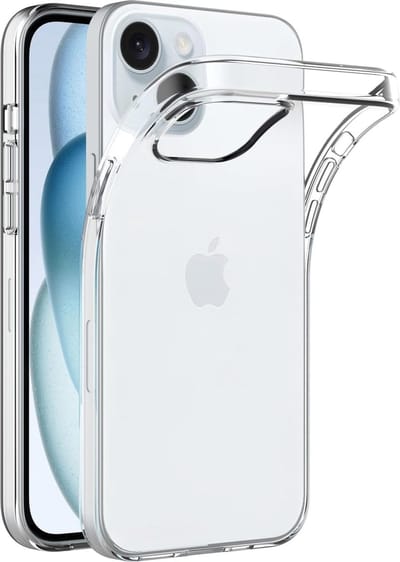 Soft TPU Transparant hoesje Silicone Case Geschikt voor: iPhone 15