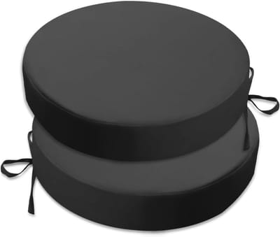 Ronde waterdichte zitkussens voor buiten, 2 stuks, 40 x 40 cm, kleurecht en comfortabel, ideaal voor terrasmeubels en tuinmeubilair