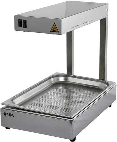 Warmtebrug - Voedselwarmer - Buffet Warm Houden - Roestvrij staal - 57 x 325 cm - Zilver