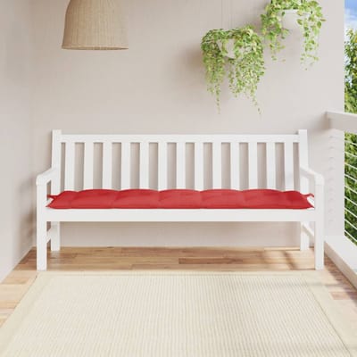 vidaXL - Tuinbankkussen - 180x50x7 - cm - oxford - stof - rood