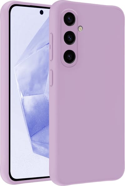 Hoesje - Geschikt voor Samsung Galaxy A35 - Sterk & Shockproof - Siliconen Case - Hoes Cover - Telefoonhoes - Lila