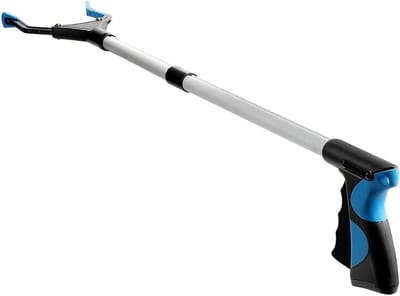 Vuilnisraper Grijper - Reikstok Picker - Afval Oppakken - Opvouwbaar Ontwerp - 81 cm - Blauw