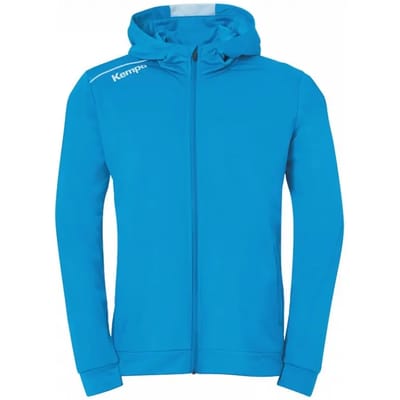 Kempa Player Hood Jacket Heren - sportvest - lichtblauw/wit