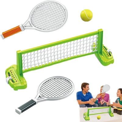 Tafeltennis Set - Sportuitrusting Kinderen - Interactief Spel - Draagbaar Ontwerp - 24 x 15 x 5 cm - Zwart