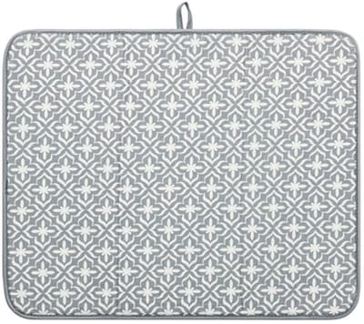 ONF3 - Afwasmat - Sneldrogend - Hittebestendige afwasmat - Grijs - Keukenaccessoire - Vochtabsorberend - Geschikt voor alle keukens - 49x41 cm