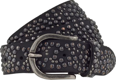 b.belt Leren Riem Tila Black 35mm Leather Belt W100 Black Zwart