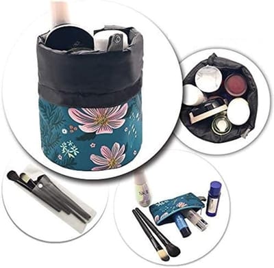 Famanu – Make-up Toilettas Cosmetische Travel Organizer Bag - Grote Trekkoord Opknoping Verpakking Tas voor Vrouwen Meisje Mannen