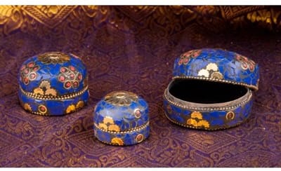 Mamallapuram doosjes blauw