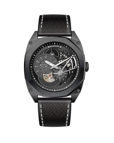 BUGOLINI NOCTIS – 49mm Stalen Automatische Horloge – Mechanisch MIYOTA-uurwerk– Lichtgevend - Waterdicht - Zwart