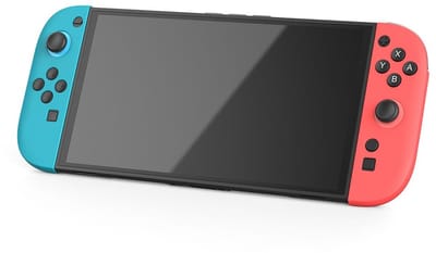 Hoesje Geschikt voor Nintendo Switch 2 - TPU Back Cover Case met Siliconen controllerhoezen - Flexibel en Schokbestendig Materiaal - Ergonomisch Ontwerp - Transparant