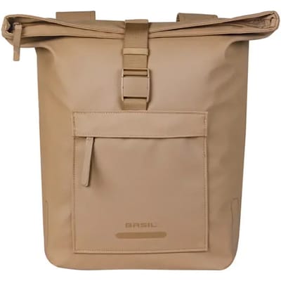Basil Brooklyn - Dubbele fietstas - 41 Liter - Waterdicht - Reflectie details - Gerecycled materiaal - zand