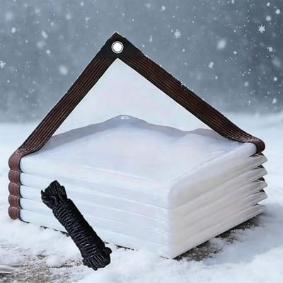 Afdekzeil Transparant - Beschermhoes Waterdicht - Universeel Gebruik - UV Bestendig - 140 x 250 cm - Transparant
