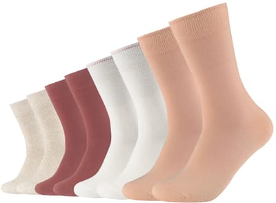 s.Oliver, Sokken in een 8-pack, basic damessokken, damessokken, herensokken, unisex sokken, sokken voor volwassenen, katoenen sokken, multipack sokken, multipack