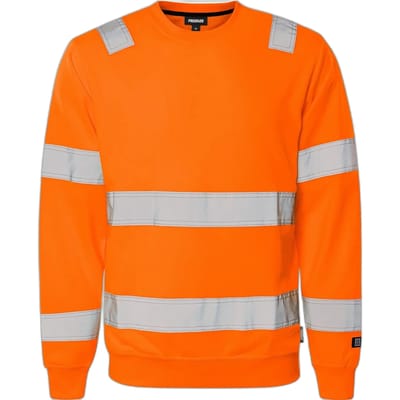 Fristads Hi Vis Sweatshirt Klasse 3 7446 Shv - Hi-Vis oranje - XS