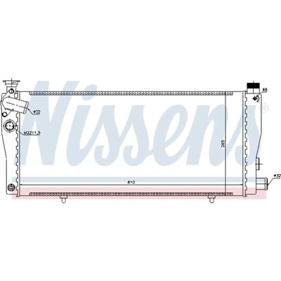 Radiator, motorkoeling NISSENS 63709