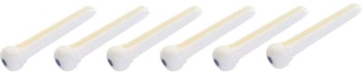 Stagg SP-PIWS-WH kunststof brugpinnen, wit (6 stuks)