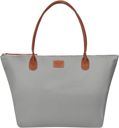 Grote Opvouwbare Nylon Handtas voor Dames - Shopper en Schoudertas met Rits