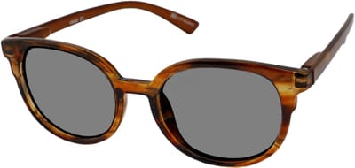 Vista Bonita NOVA – Zonneleesbril UV400 – Sterkte +0.50 – Kleur Amber Dawn – Unisex model – Licht en hip – Ronde pasvorm – Flexveren - Inclusief etui en doekje