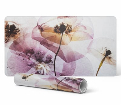 Universele beschermmat voor computerapparatuur, etherische bloemen, 90x45 cm