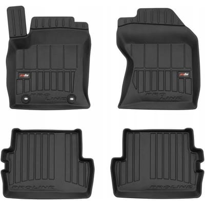 Frogum Geschikt voor FORD Focus MK1 Facelift 2001-2004 - Automatten Set - 3D Korytka - TPE Rubber - 6 cm Hoge Rand