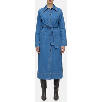 Closed Long Belted Dress Mid Blue Size: XS | Midi Dresses Outlet | Dames | Blauw