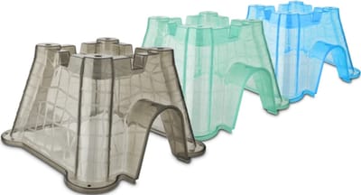 Pawise Small animal hideaway - huisje voor knaagdieren - kasteel voor knaagdieren - doorzichtig - assorti - maat m