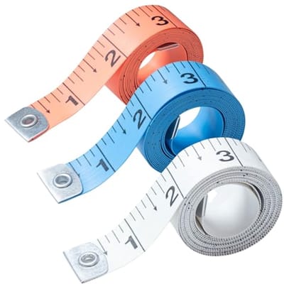 3-pack Dubbelzijdige Meetlint 60in/150cm - Zachte Flexibele Liniaal voor Lichaamsmetingen en Maatwerk