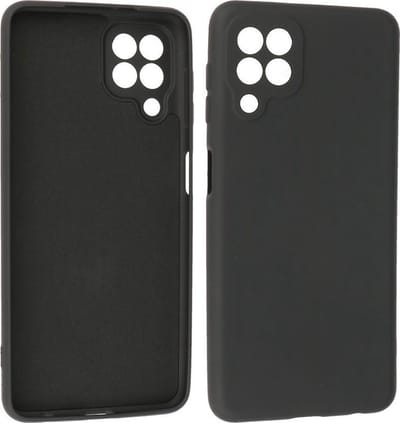 Hoesje Geschikt voor de Samsung Galaxy A22 4G - Fashion Color Backcover Telefoonhoesje - Zwart