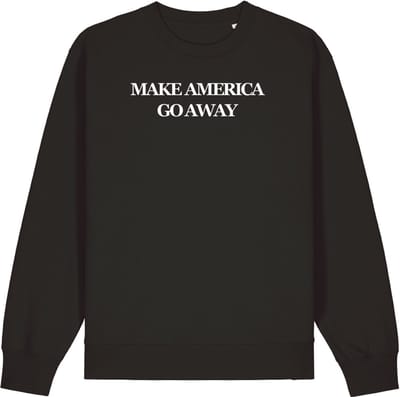 Make America go away (MAGA) - sweater - zwart | wit - S