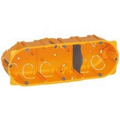 Apparaatdoos 3-F T40mm Mozaïek voor Holle Wand