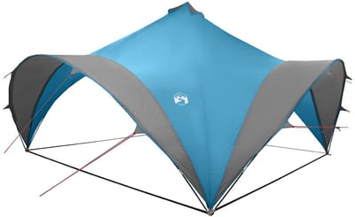 vidaXL - Partytent - met - dak - Blauw - 500 - x - 500 - x - 350 - cm - Polyester - en - Staal