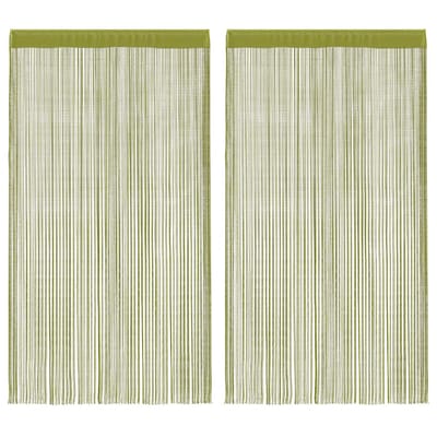 vidaXL - Draadgordijnen - 140x250 - cm - groen - 2 - st