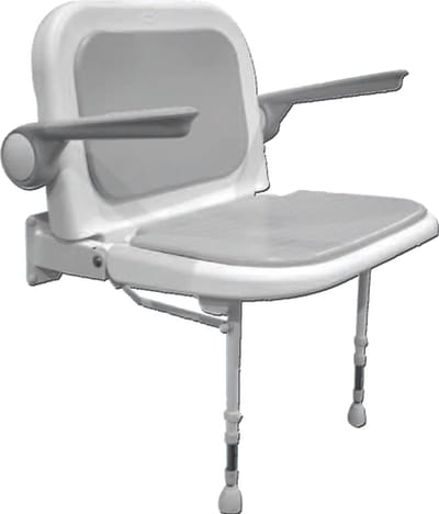 Breed Opklapbaar Douchezitje - 70 cm breed - tot 253 kg