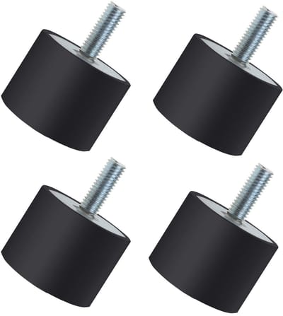 MTTproducts- Trillingsisolator Rubber - 4 Stuks M8 40x30mm - Dempers voor Motoren - Geluidsregeling - Antivibratie - Staal Zink Coating