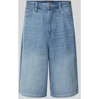 Relaxed fit korte jeans van pure katoen, model 'BAGGY'