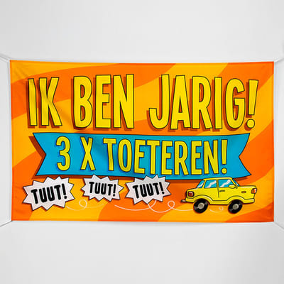 Paperdreams Gevel vlag - ik ben jarig.