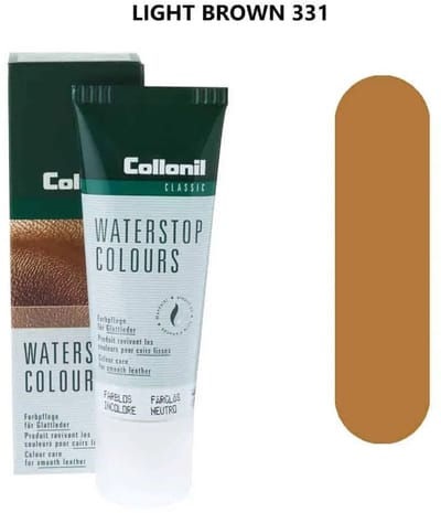 Collonil Waterstop kleur 331 - Lichtbruin - Gladleer bescherming - tube 75cl
