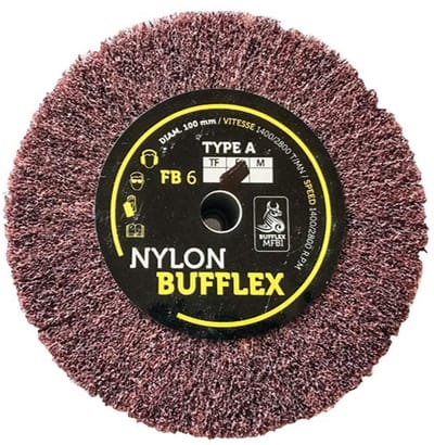 Schuurwiel - Lamellenschijf - Metaal Bewerken - Fijn Slijpen - 100 x 25 mm - Bruin