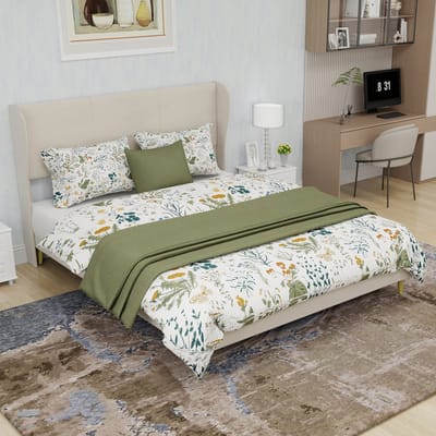 REDOM Gestoffeerd Bedframe 140x200 cm – Beige Fluweel Hoofdbord – Metalen Constructie – Stevig & Duurzaam – 2 Pakketten