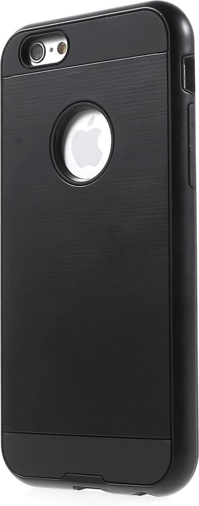 Peachy Shockproof TPU hoesje case cover geschikt voor iPhone 6 6s - Zeer stevig - Zwart