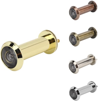 JHUBERS- Kijkgaatje Roterende Privacybescherming - Ultra HD Lens - Antidiefstalhoek 220 Graden - Voor Deurdikte 55-90 mm - Veiligheid Voor Thuis/Kantoor/Hotel - Deurkijker