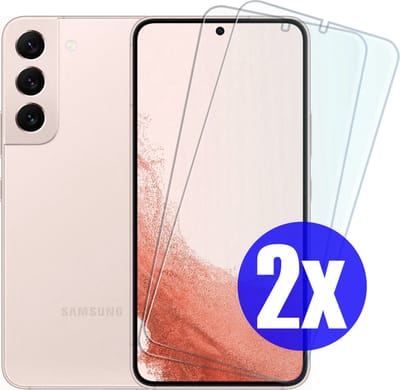 Screenprotector geschikt voor Samsung S22 Plus (S22+) - Gehard Glas - Tempered Glass Armor Screen Cover - 2 Stuks