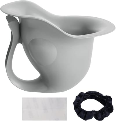 Draagbaar Potje - Kinder Toilet - Zindelijkheidstraining - Antislip Stabiliteit - 14 x 14 x 19.5 cm - Grijs