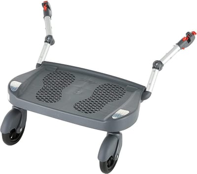 Meerijdplank Kinderwagen - Loopplank Buggy - Onderweg Met Kind - Universele Bevestiging - 38 x 25 cm - Zwart