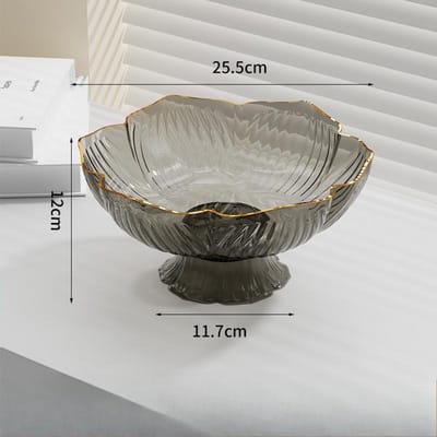 Salontafel Fruitschaal Water Snoepschaal Fruitkom Licht Luxe Kristal Nieuwe Stijl Fruitschaal Woonkamer Huishouden Afdruip Fruitmand
