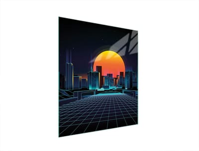 TMK ArtDeko - Snijplank - Glas - 45x52 cm - Stadsthema