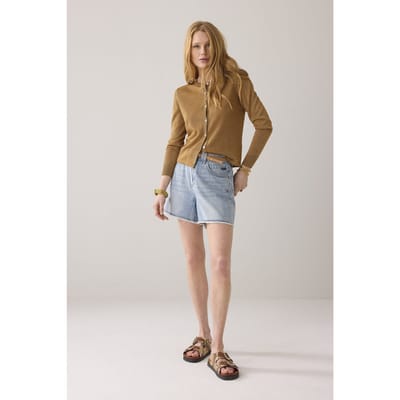 Summum Woman Cardigan Lurex Knit Peanut Größe: S | Cardigans Outlet | Damen