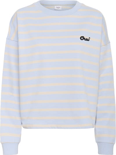 Saint Tropez OsiriaSZ Sweatshirt Dames Trui - Kentucky Blue Oatmeal Stripe