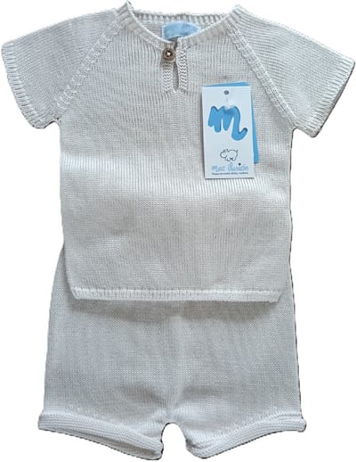 Mac Ilusion zomer pakje | kort broekje met shirtje | 0023 | natural | maat 68 | 6 maand